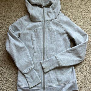Lululemon Gray Scuba Classic Zip Hoodie Women’s Size 4